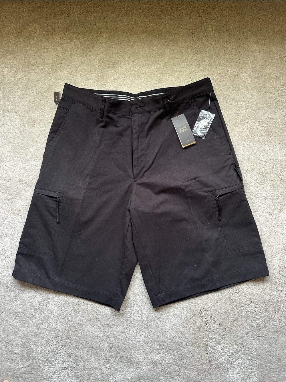 NWT Tasso Elba Men's Black Cargo Golf Pants - SIZE 34